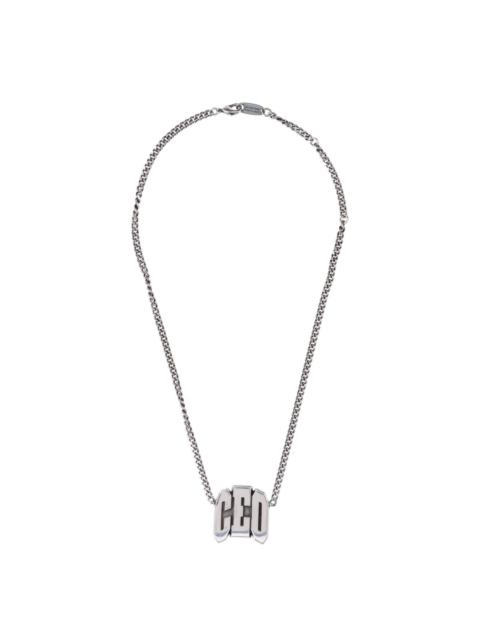 BALENCIAGA "CEO"-plaque necklace
