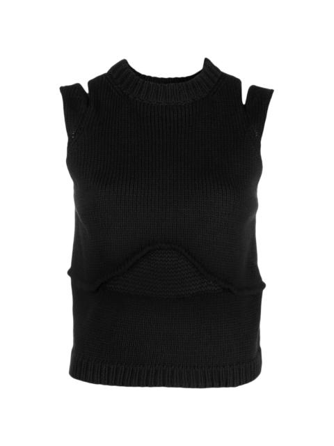 AISLING CAMPS Steph cut-out crop top