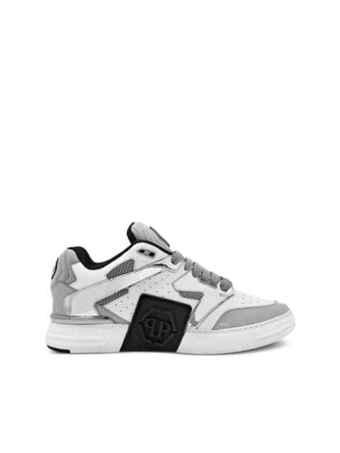 PHILIPP PLEIN Mix logo-patch sneakers