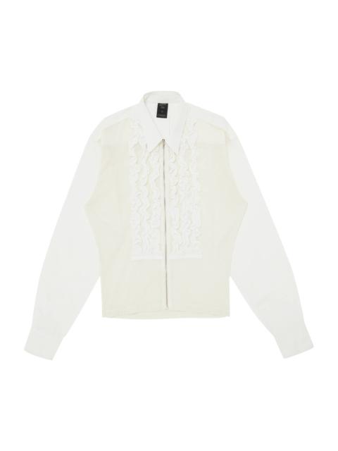 Jean Paul Gaultier Vintage Ruffle Tuxedo Shirt 'White'