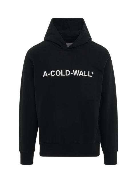 A-COLD-WALL* Essential Logo Cotton Hoodie in Black