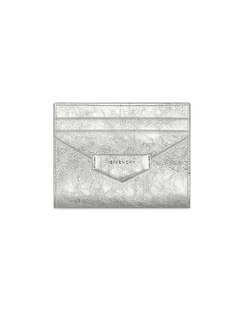 Givenchy Antigona Card Holder in Laminated Leather