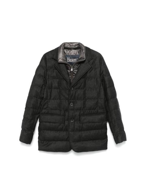 checked puffer jacket