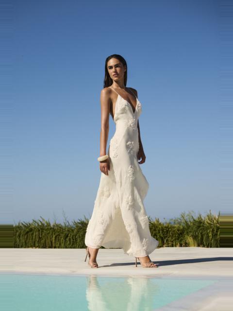 BARDOT Romaya V Neck Maxi Dress In Ivory