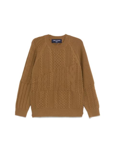 ribbed-knit sweater