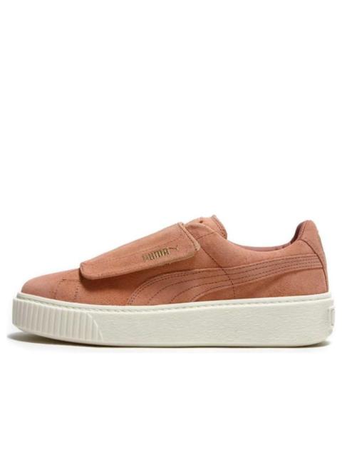 PUMA (WMNS) PUMA Suede Platform Strap 'Cameo Brown' 364586-03