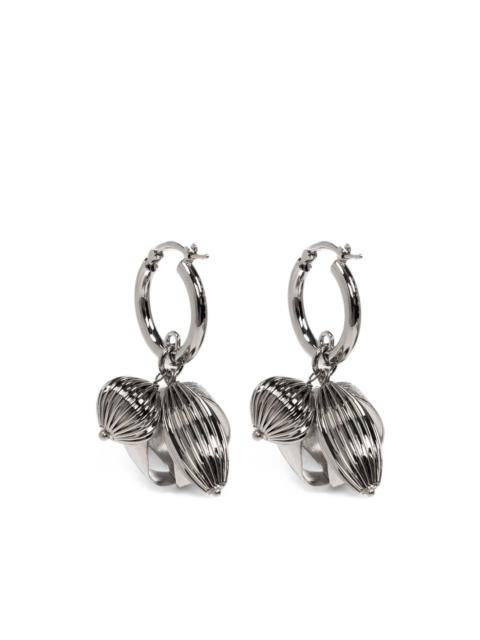Marni charm-detail hoop earrings