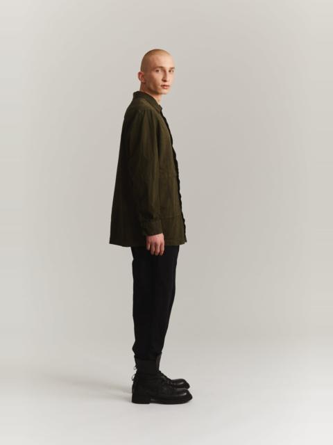 CASEY/CASEY FABU SHIRT - PAPER COT - DARK KHAKI