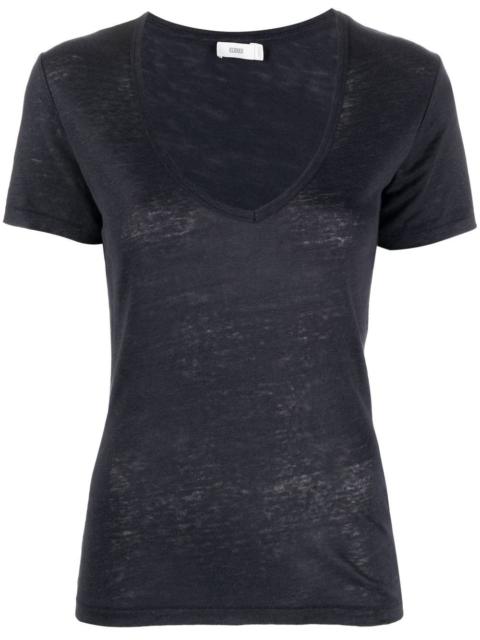 CLOSED linen v-neck T-shirt