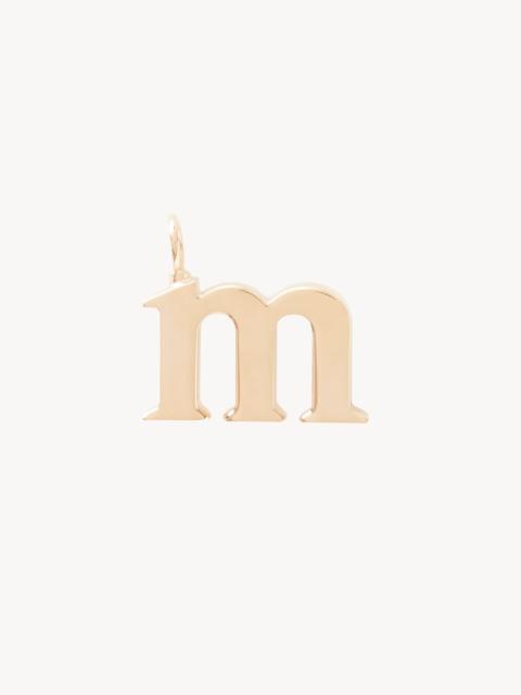 Chloé ALPHABET LETTER M CHARM IN BRASS