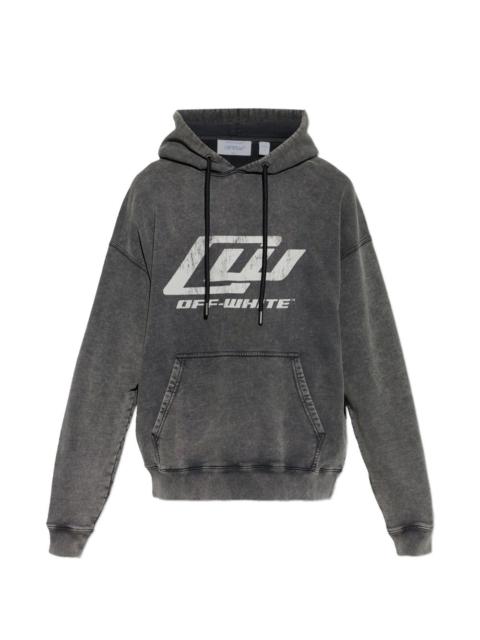 Off-White logo-printed hoodie