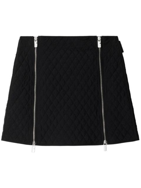 Burberry Quilted Nylon Mini Skirt