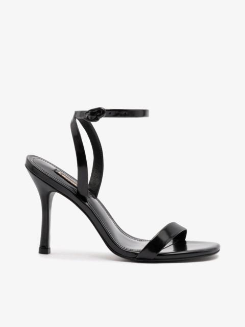 Larroudé Veronina Sandal In Black Box Leather