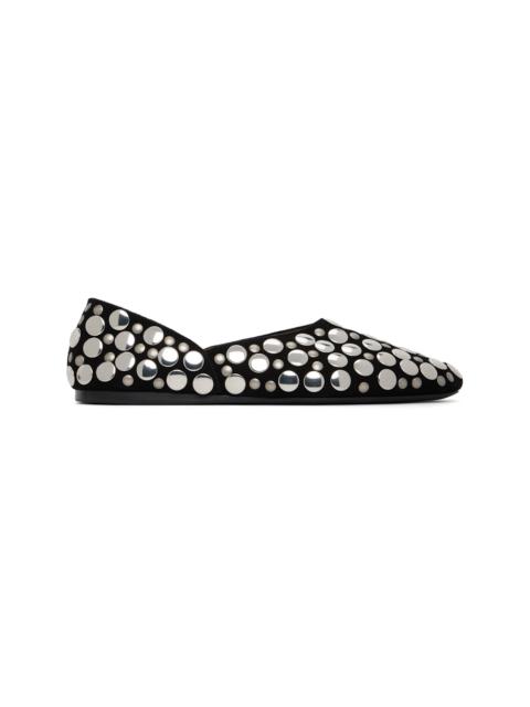 KHAITE Black Jane Ballerina Flats