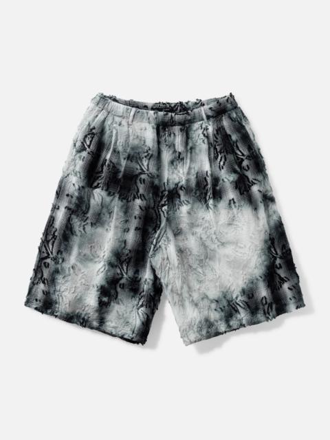 TAAKK TIE-DYE CHECK SHORT PANTS