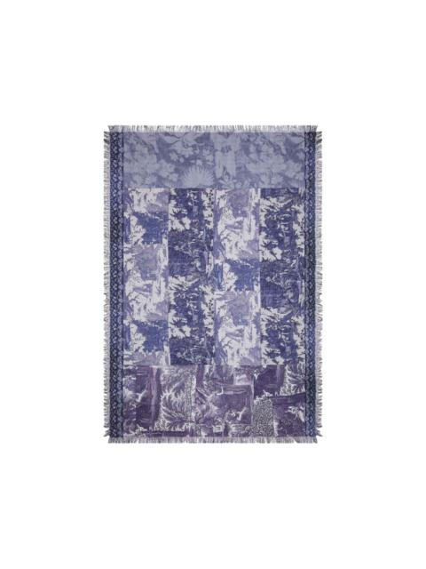 Pierre-Louis Mascia Aloeuw printed fringe silk scarf