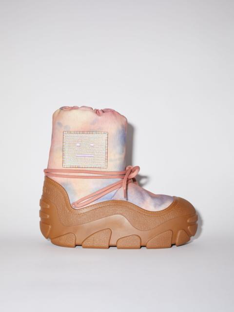 Acne Studios Cloud snow boots - Peach orange