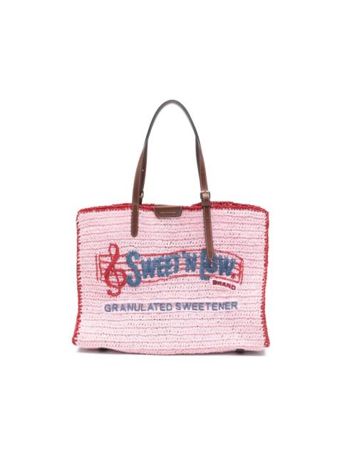 Anya Hindmarch appliqued tote bag