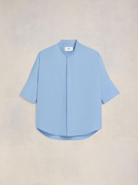 Oversize Shirt With Mao Collar