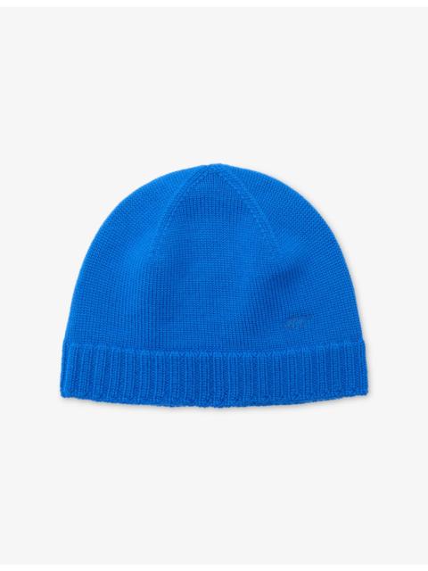 Bottega Veneta Logo-Embroidered Wool Knitted Beanie Hat