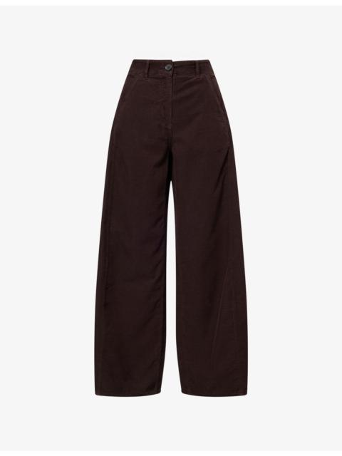 ME+EM Super Soft Wide-Leg Cotton-Corduroy Trousers