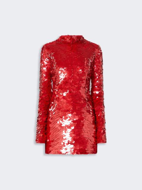 Sportmax Short dress with nuanced sequin detail - KLEPSYDRA CAPSULE - RED