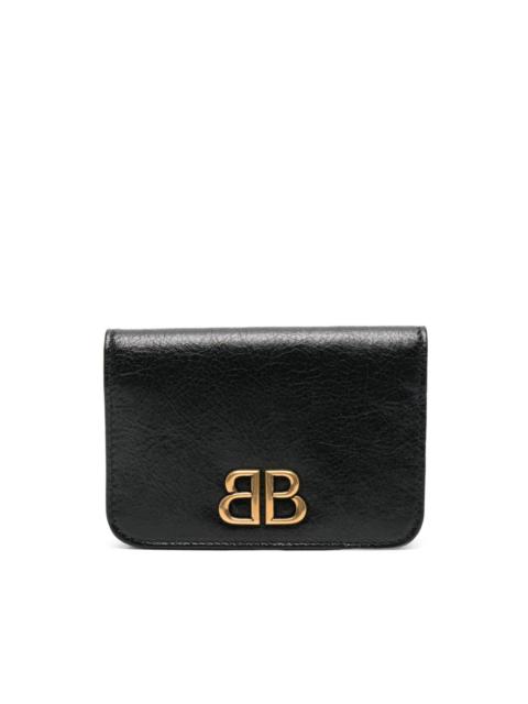 Monaco-motif leather wallet