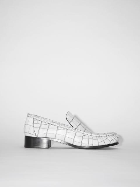 Leather loafers - Off white