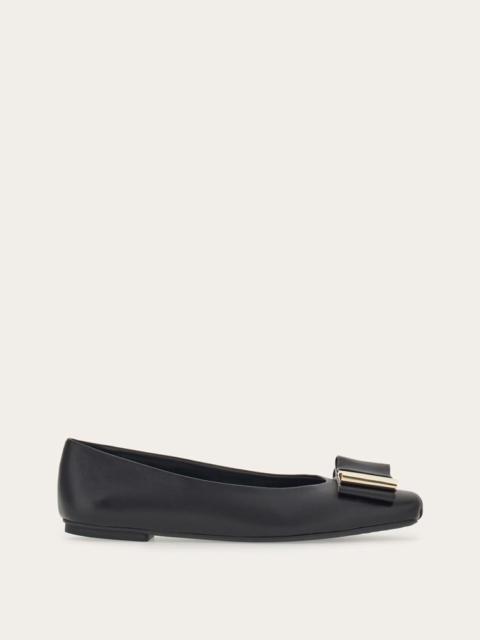 FERRAGAMO DOUBLE-BOW BALLET FLAT