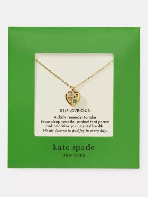kate spade Self-love Club Carded Pendant