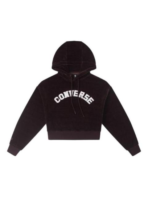 (WMNS) Converse Hoodie 'Red Brown' 10026557-A03