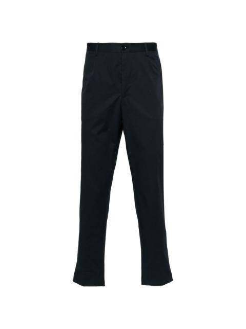 tapered cotton chino trousers