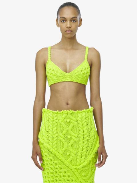 Alexander McQueen Cable Knit Bra