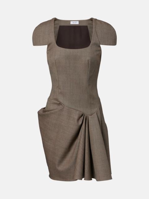 Alexander McQueen Draped gathered minidress