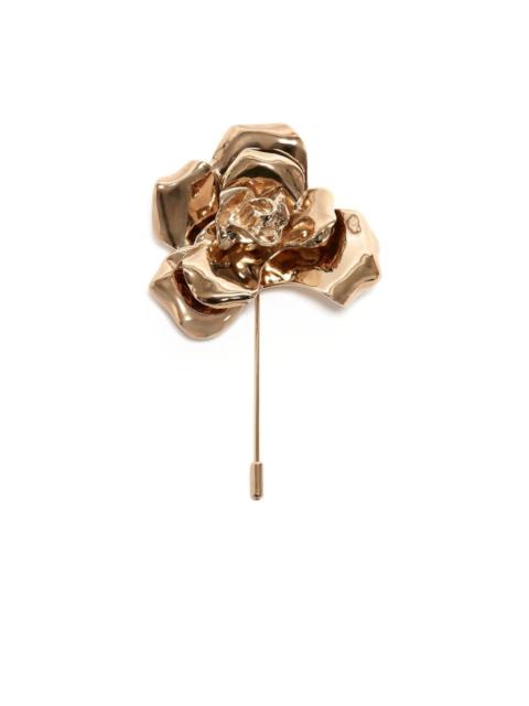 Victoria Beckham flower-motif pin brooch