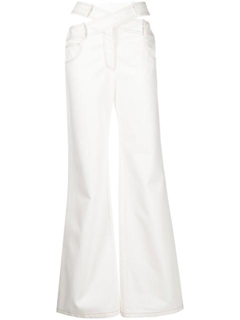 Monse criss-cross wide-leg jeans