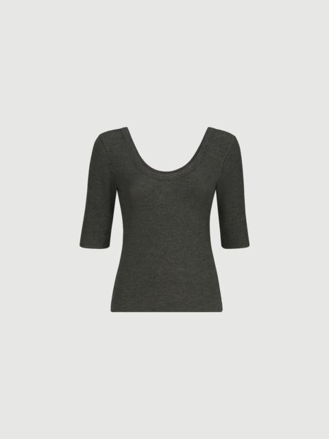 Brunello Cucinelli Sparkling virgin wool top with monili