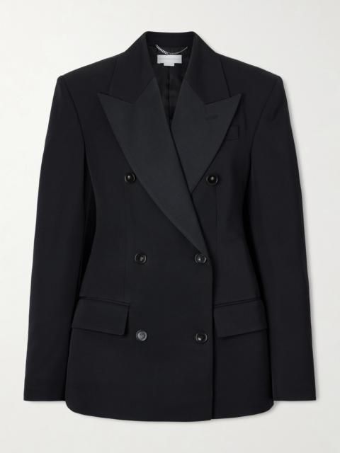 Stella McCartney Double-breasted Twill-trimmed Wool Blazer