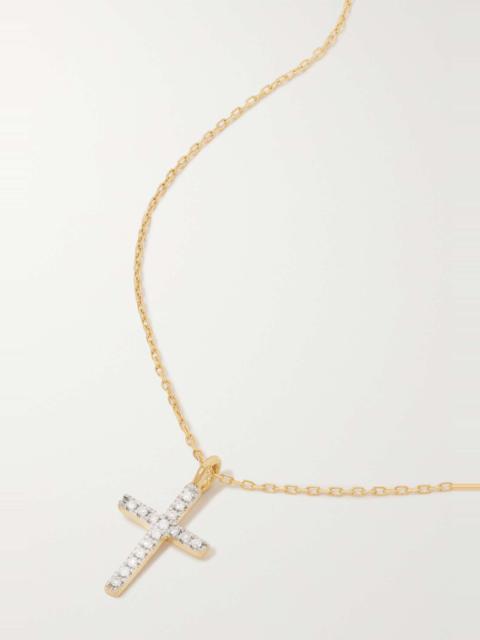 MATEO 14-karat gold diamond necklace