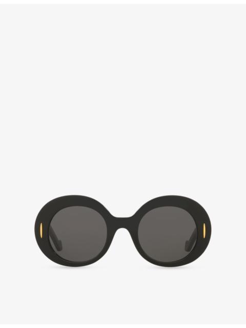 Loewe LW40146I Round-Frame Acetate Sunglasses