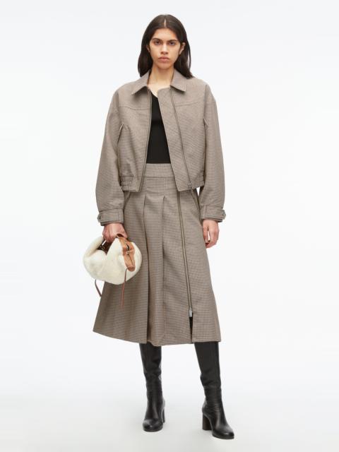 3.1 Phillip Lim Houndtooth Tweed Harrington Jacket