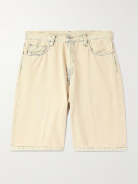 Carhartt Landon Wide-Leg Denim Shorts Ecru