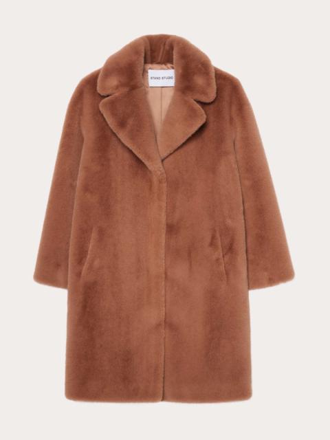 STAND STUDIO Camille Faux-Fur Cocoon Coat