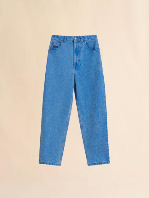 Marni BLUE ORGANIC DENIM CARROT JEANS