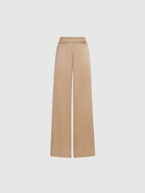 Brunello Cucinelli Stretch silk satin track trousers