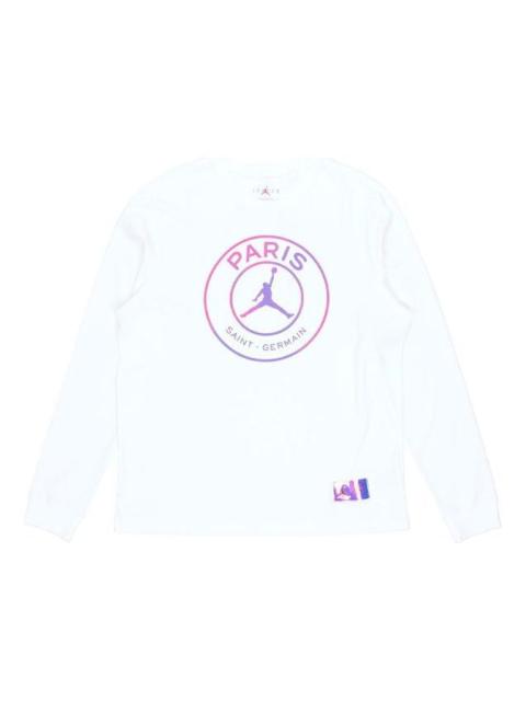 Jordan Air Jordan MENS Paris Saint-Germain Casual Sports Crew Neck Long Sleeve White CZ0794-100