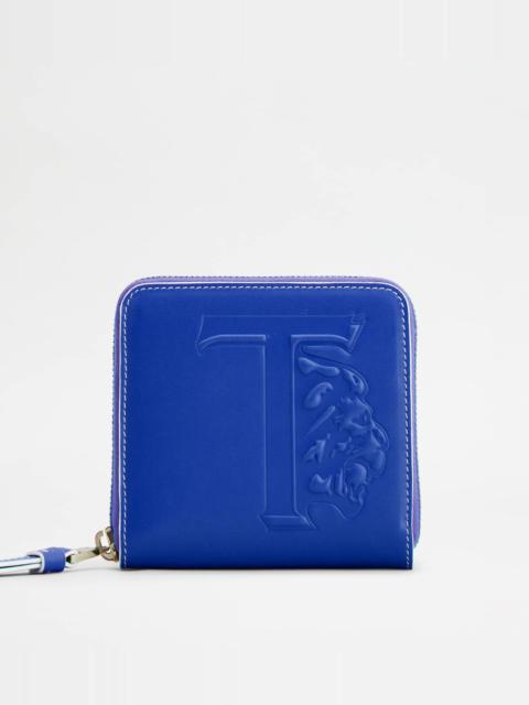 Tod's WALLET IN LEATHER - BLUE