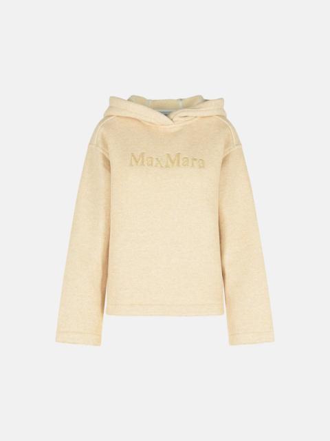 Max Mara IVORY COTTON BLEND SWEATSHIRT