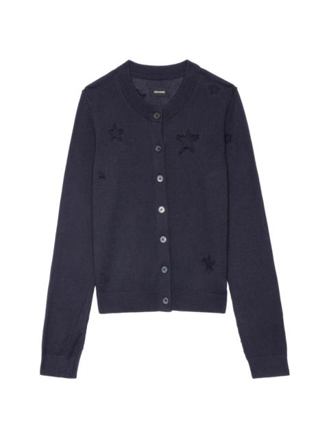 Zadig & Voltaire Women's Alpha Stars Cardigan - Encre