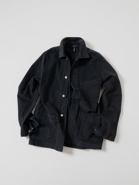 Drake's Black Heavy Twill Cotton Five-Pocket Chore Jacket